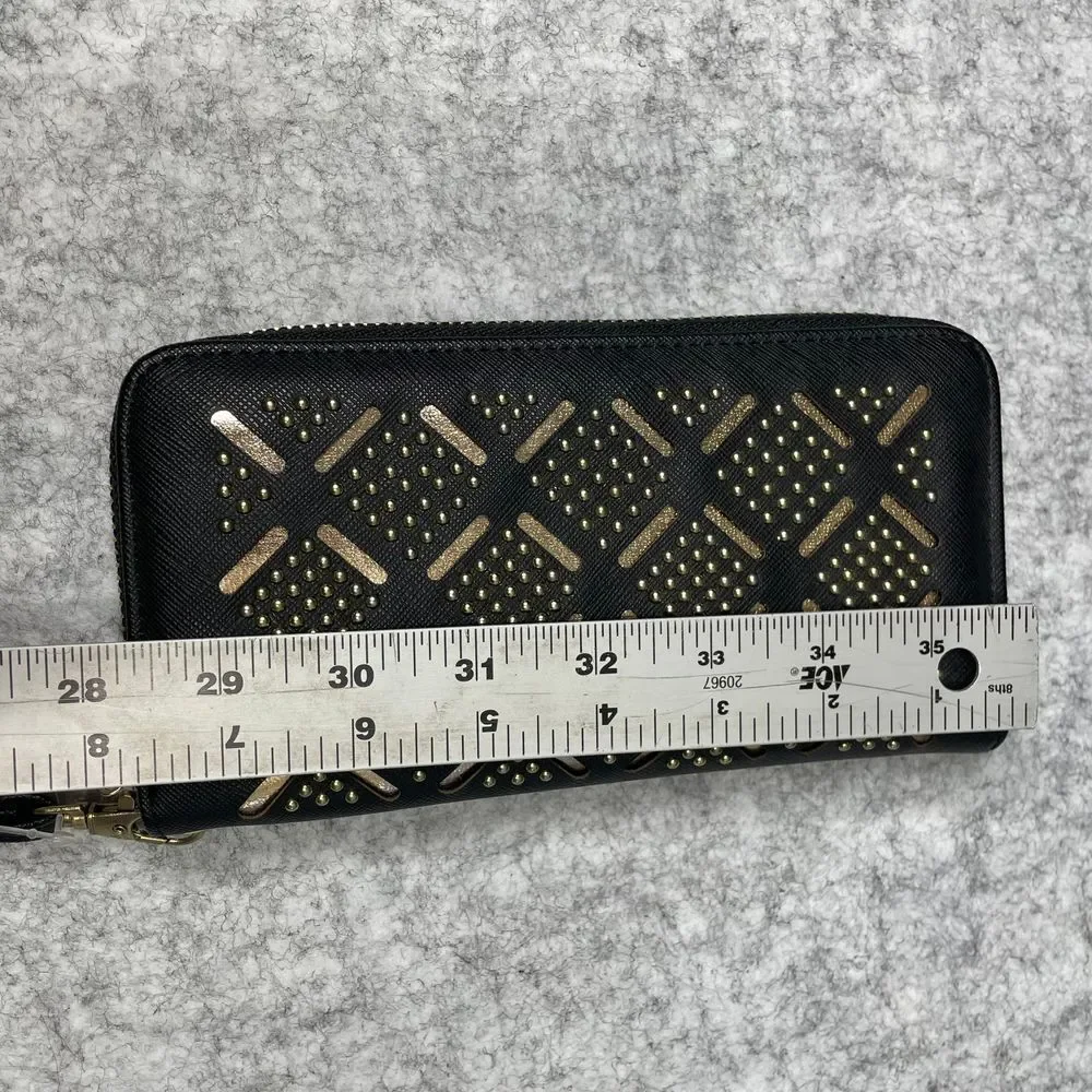 New Discovery Black Geometric Pattern Wristlet Wallet Women's Fashion‎ Style